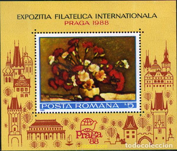 Sellos: 116895 MNH RUMANIA 1988 PRAGA 88. EXPOSICION FILATELICA INTERNACIONAL