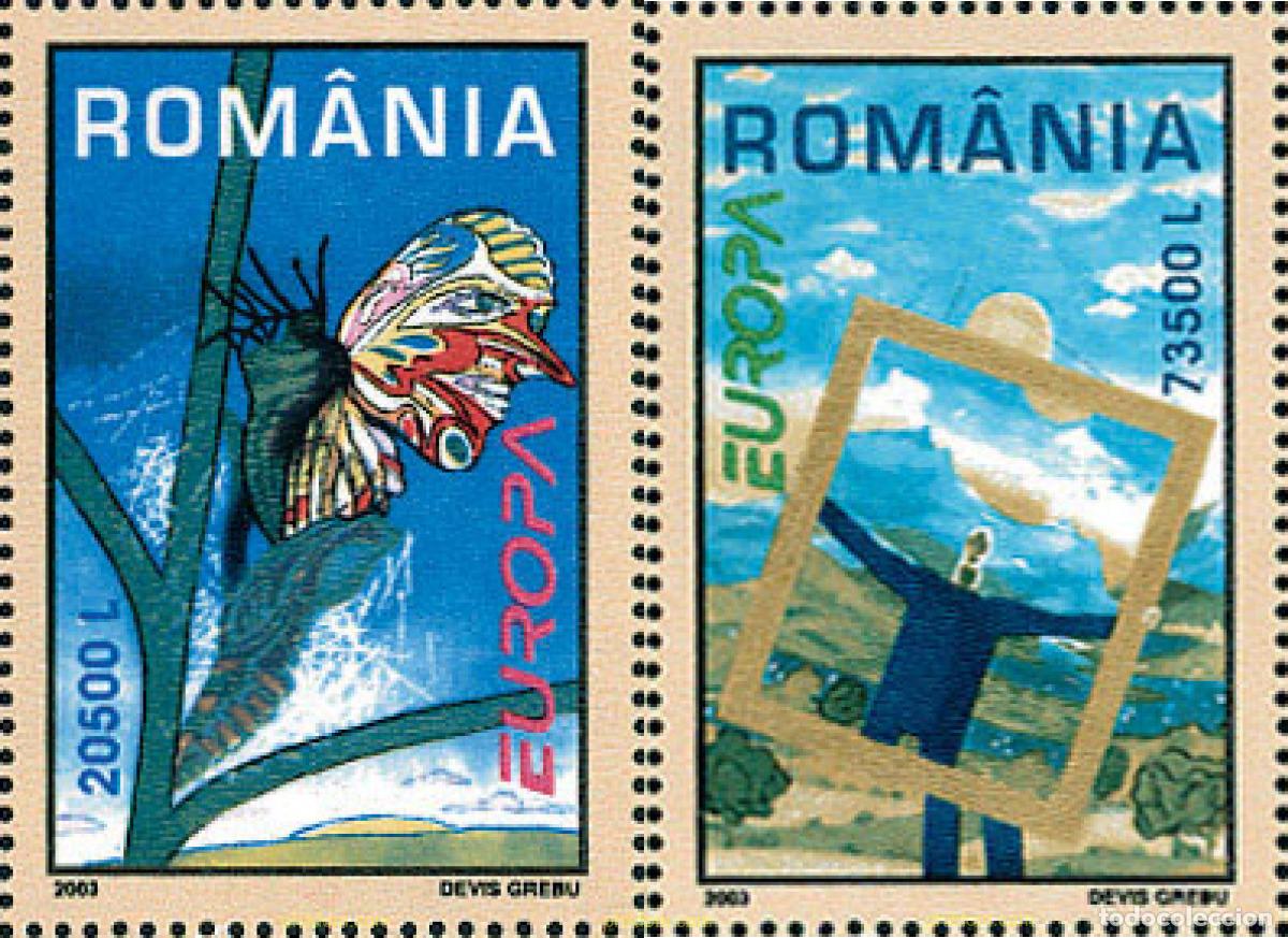 Sellos: 125949 MNH RUMANIA 2003 EUROPA CEPT. ARTE DEL CARTEL