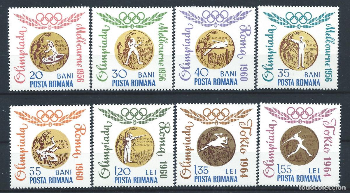 Sellos: Roumanie N&deg;2068/75** (MNH) 1964 - J.O de Tokyo