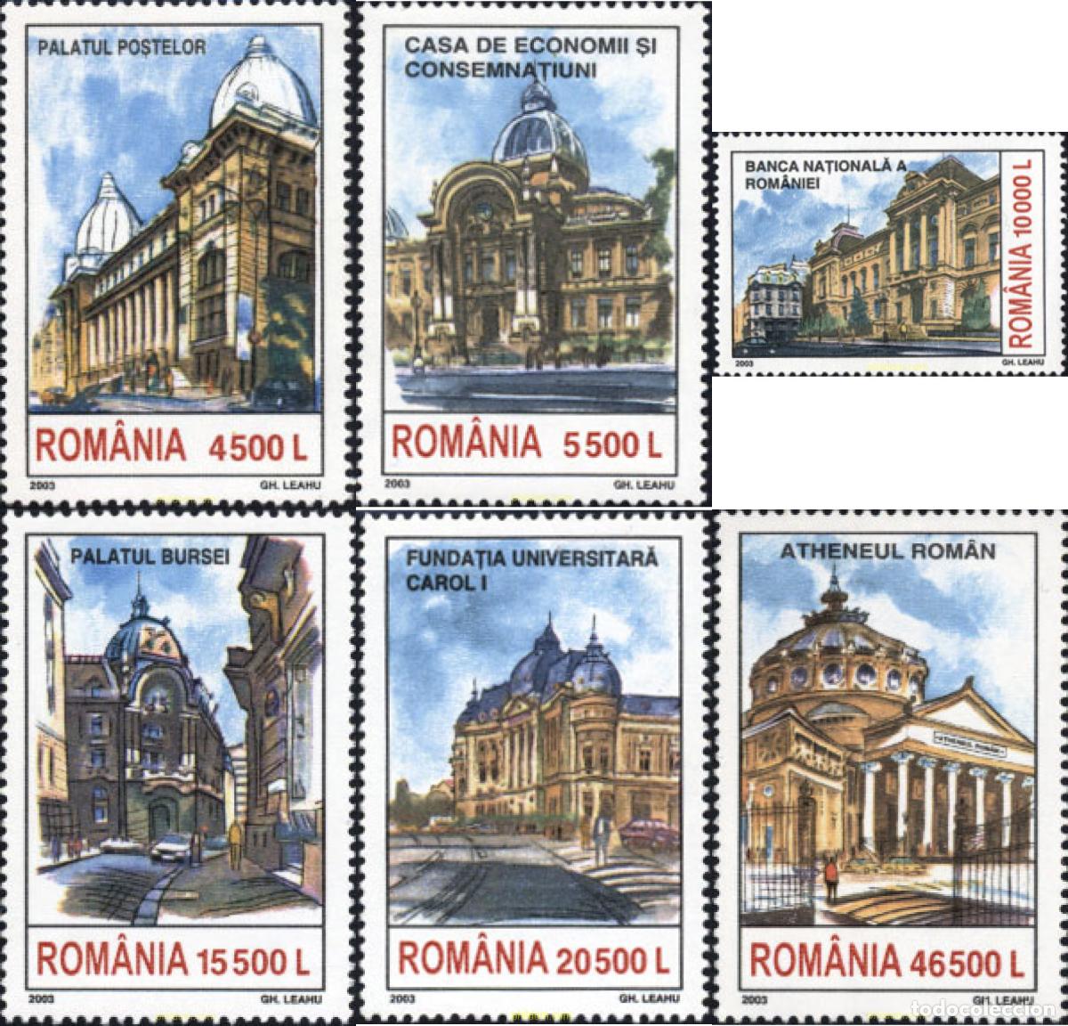 Sellos: 132148 MNH RUMANIA 2003 MONUMENTOS DE BUCAREST