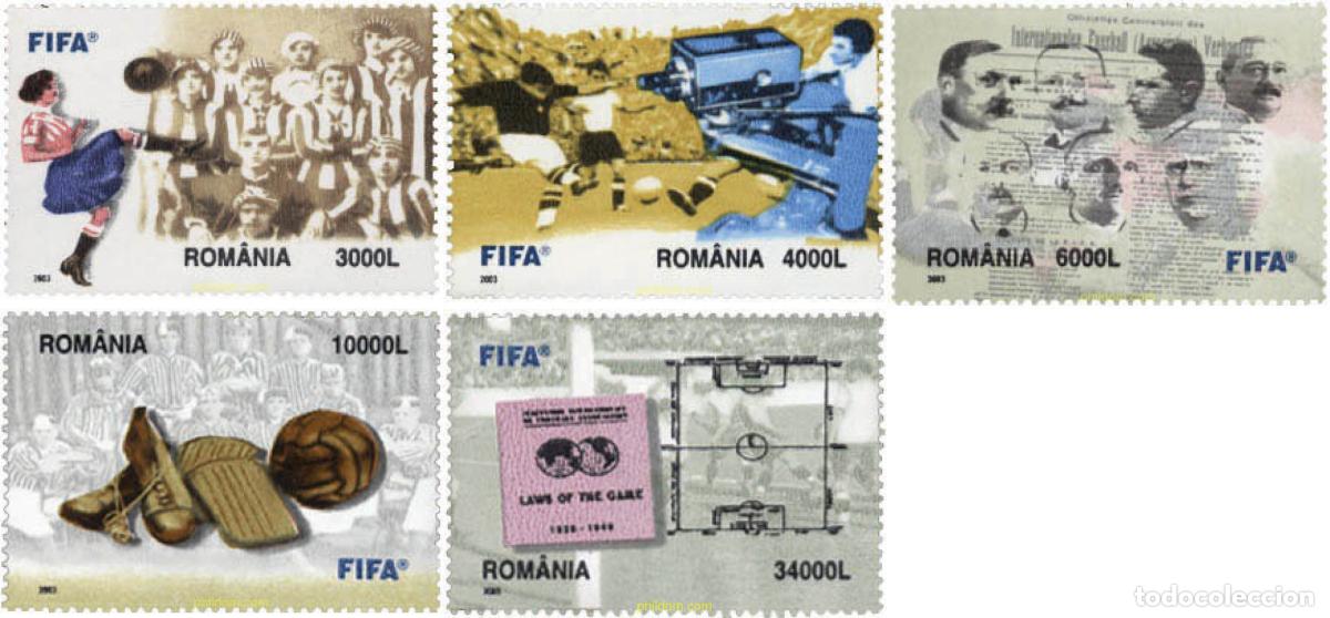 Sellos: 135556 MNH RUMANIA 2003 CENTENARIO DE LA FIFA