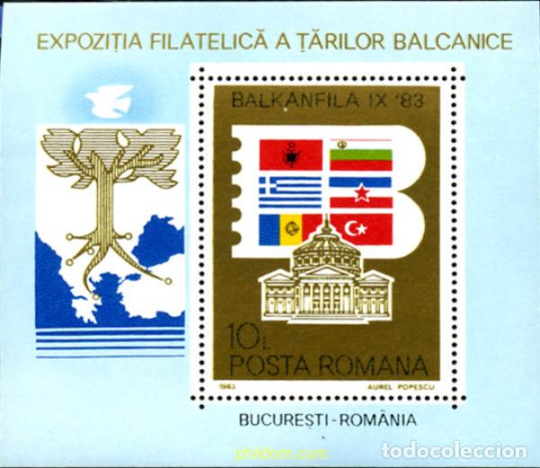 Sellos: 138762 MNH RUMANIA 1983 BALKANFILA 83. EXPOSICION FILATELICA