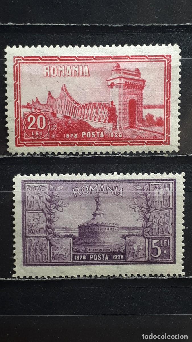 Sellos: RUMANIA. A&Ntilde;O 1928. *. YVERT 361, 364.