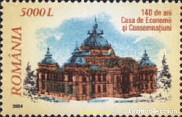 Sellos: 153468 MNH RUMANIA 2004 140 ANIVERSARIO DEL BANCO CEC
