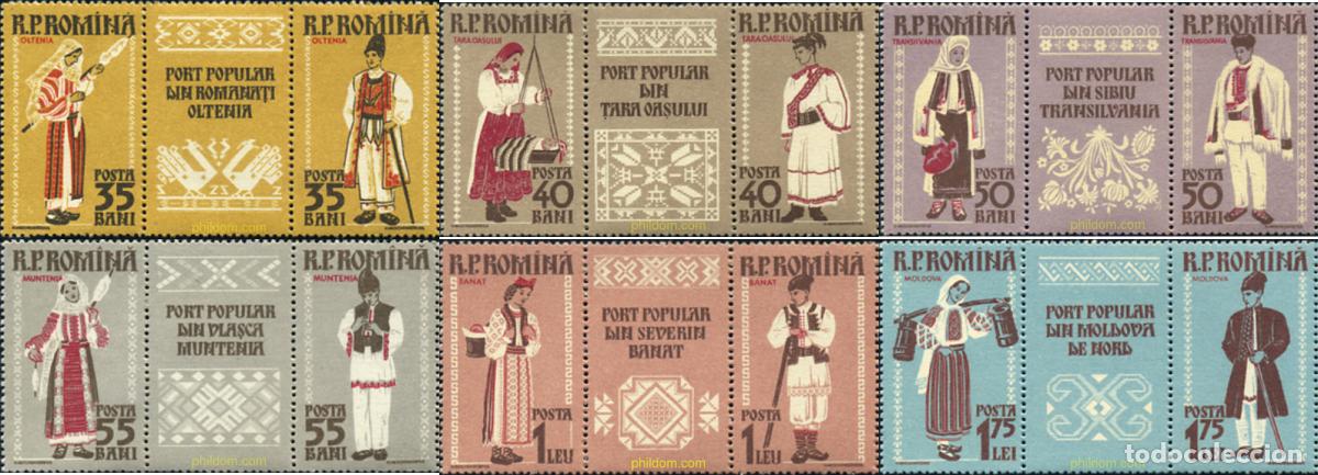 Sellos: 173185 MNH RUMANIA 1958 COSTUMBRES REGIONALES