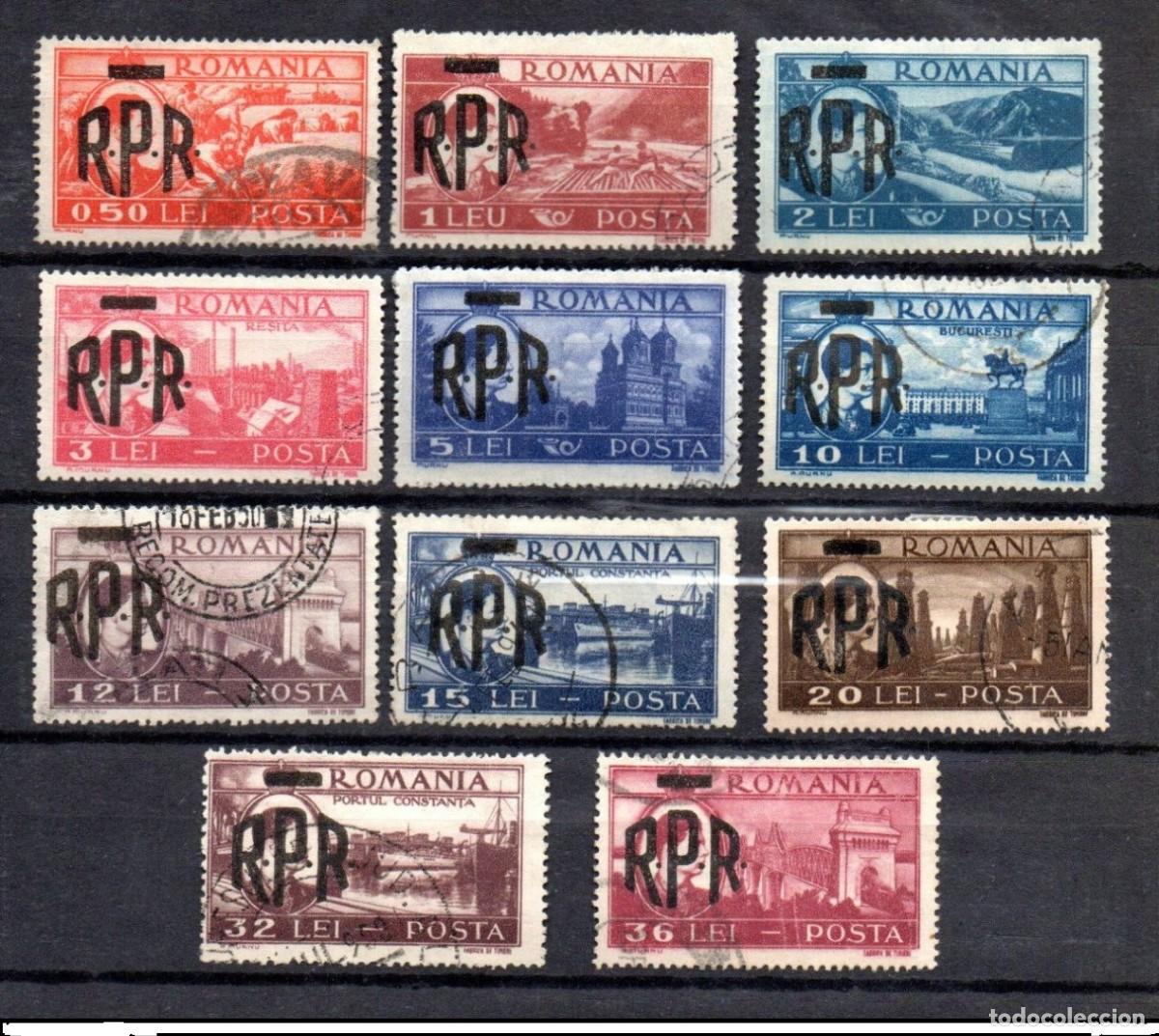 Sellos: RUMANIA. 1948. YT 1010/1020