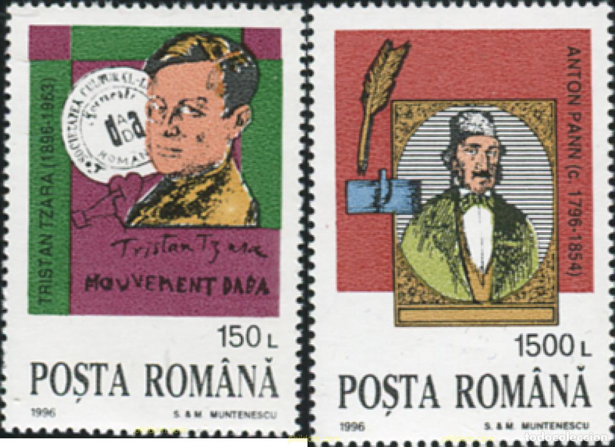 Sellos: 355940 MNH RUMANIA 1996 ESCRITORES