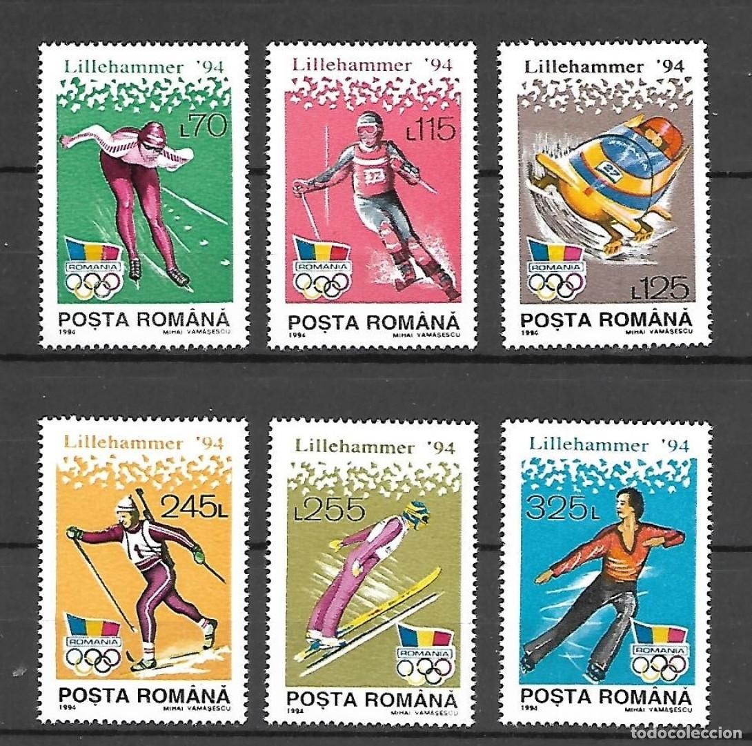 Sellos: RUMANIA 1994 SERIE 6 STAMPS MNH LILLEHAMMER 94 JUEGOS OLIMPICOS OLYMPIC GAMES SPORTS DEPORTES