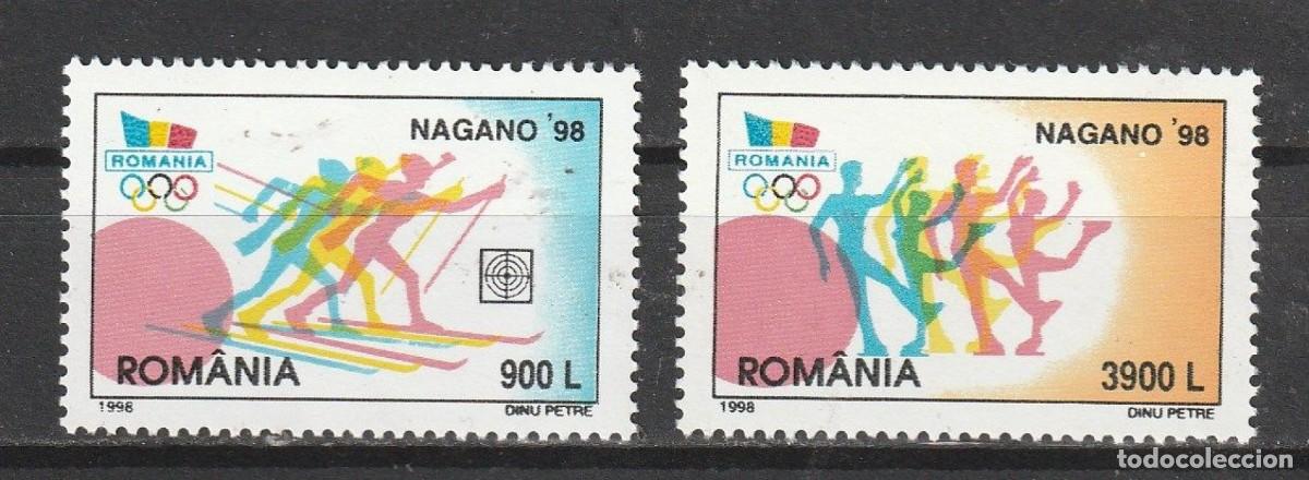 Sellos: RUMANIA 1998 SERIE 2 STAMPS MNH NAGANO 98 JUEGOS OLIMPICOS OLYMPIC GAMES SPORTS DEPORTES