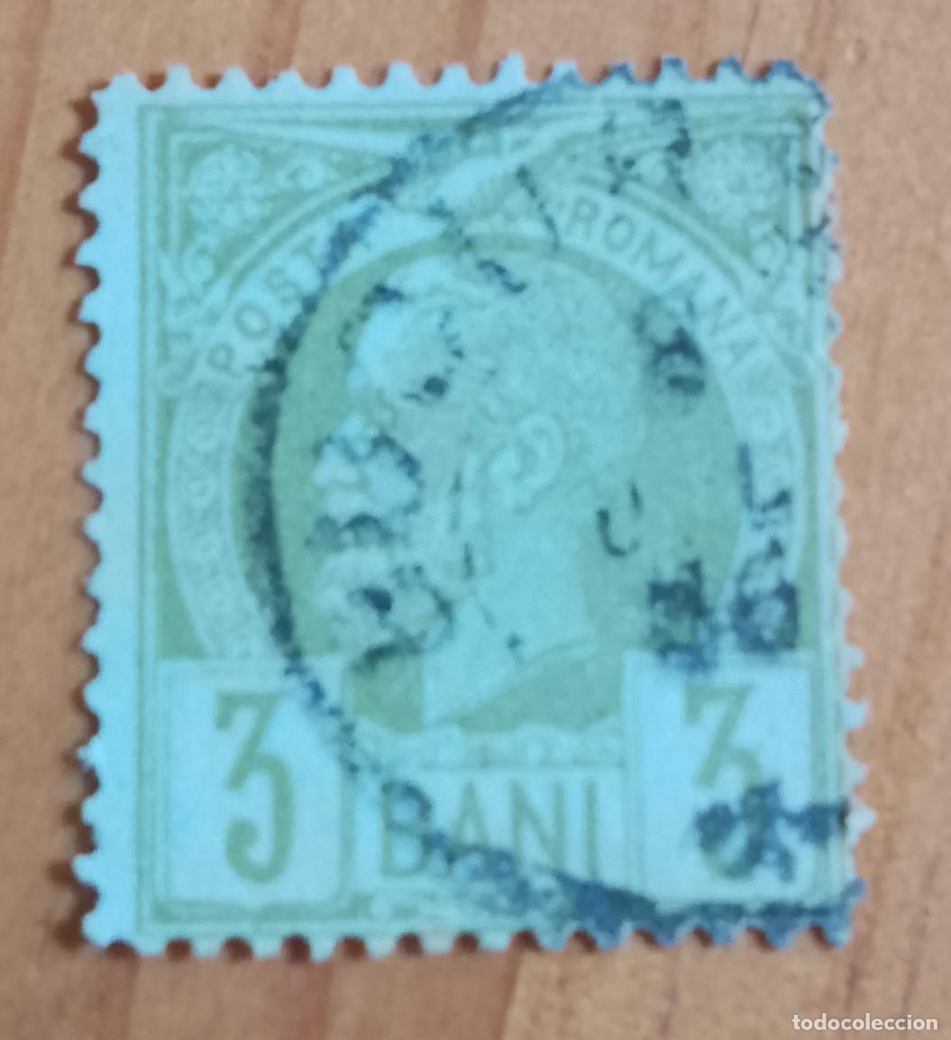 Sellos: A&Ntilde;O 1872/9 - V/F 3 BANI - PRINCIPE CAROL I