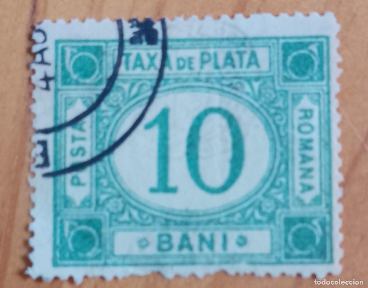 Sellos: 10 BANI - TAXA DEPLATA