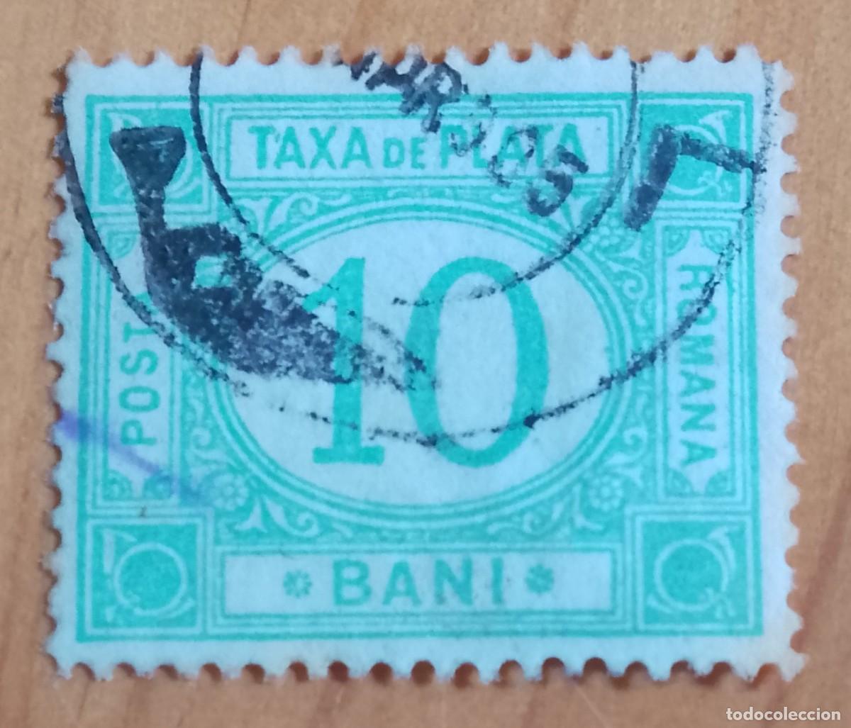 Sellos: 10 BANI - TAXA DEPLATA