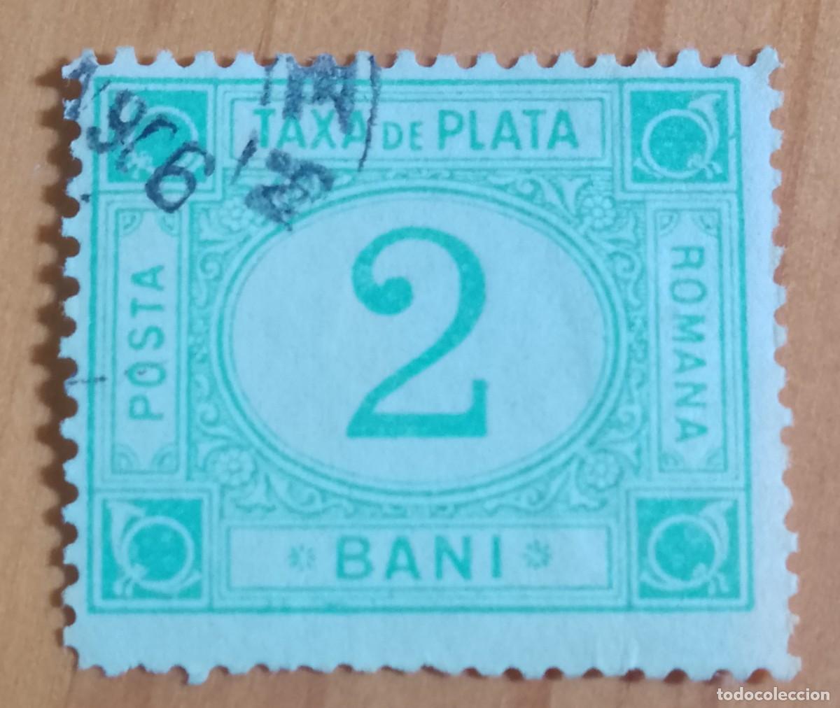 Sellos: 2 BANI - TAXA DE PLATA
