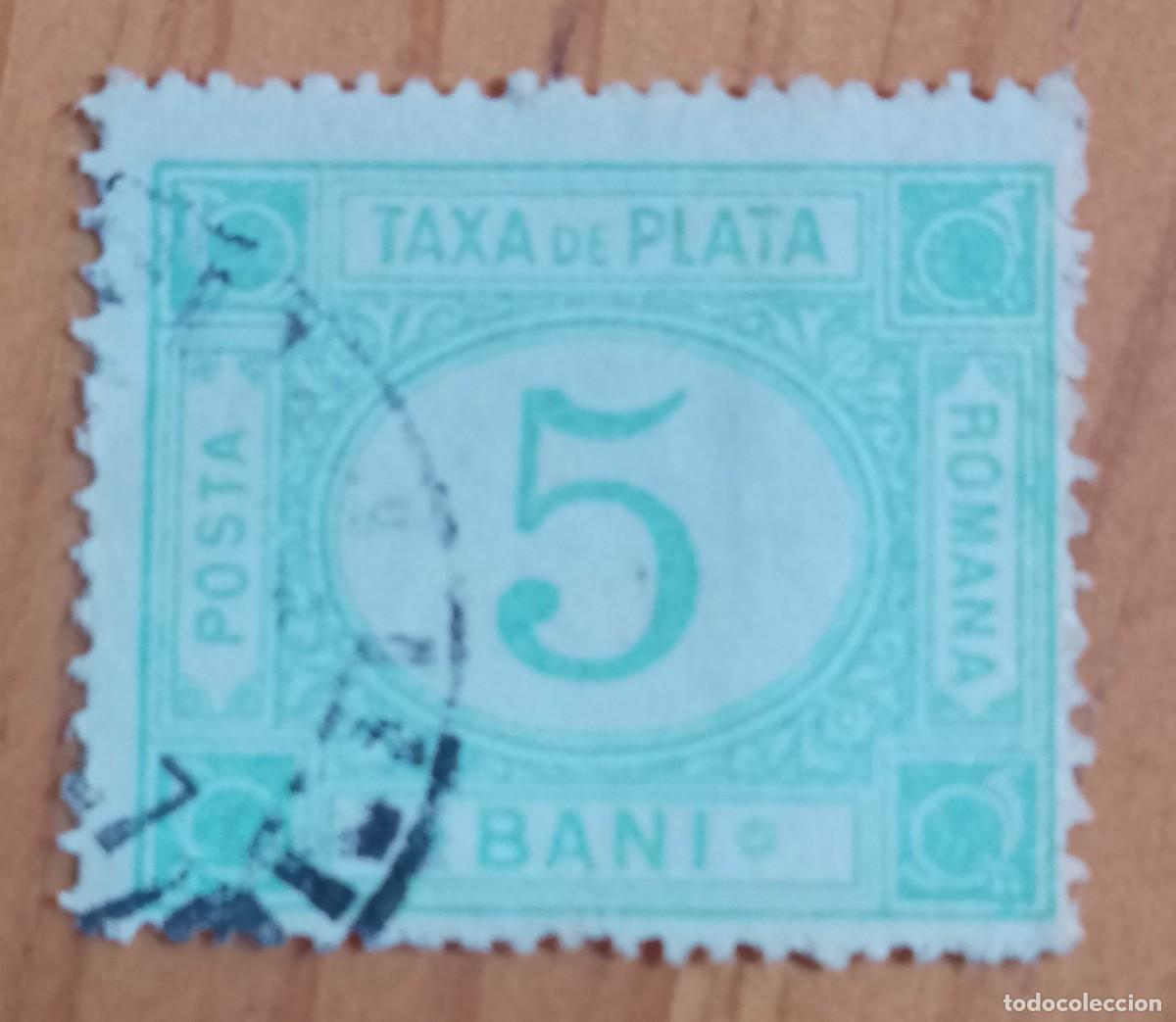 Sellos: 5 BANI - TAXA DE PLATA - Foto 1