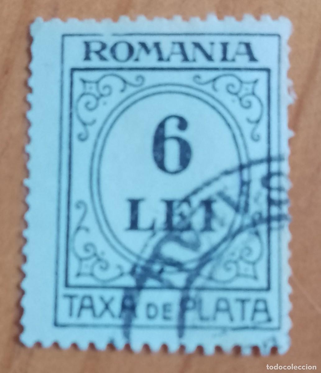Sellos: 6 LEI - TAXA DE PLATA