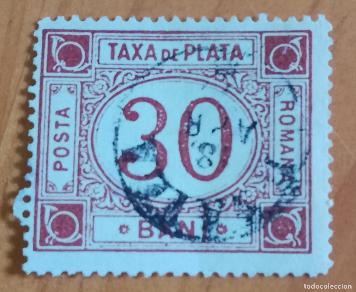 Sellos: 30 BANI - TAXA DE PLATA