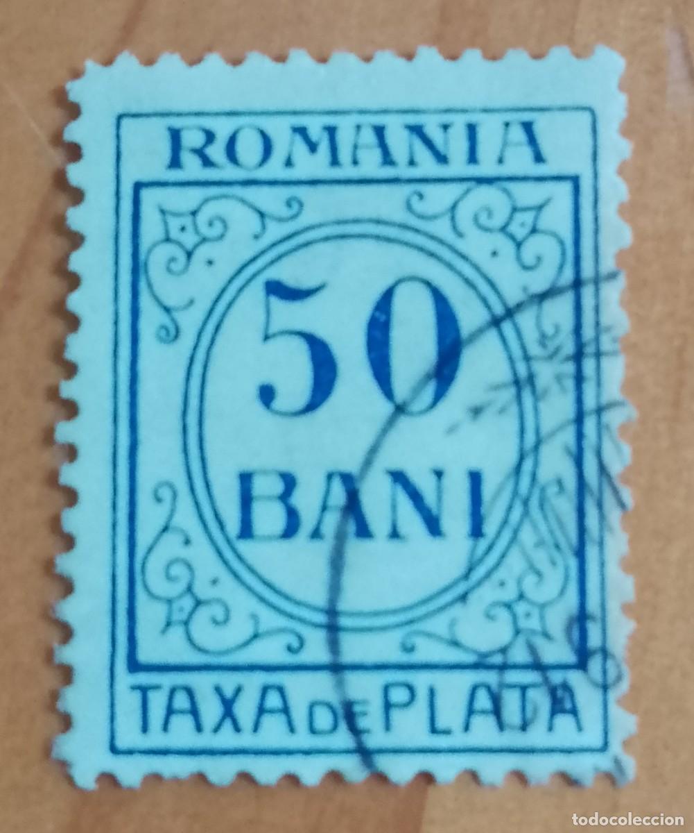 Sellos: 50 BANI - TAXA DE PLATA - A&Ntilde;O 1881