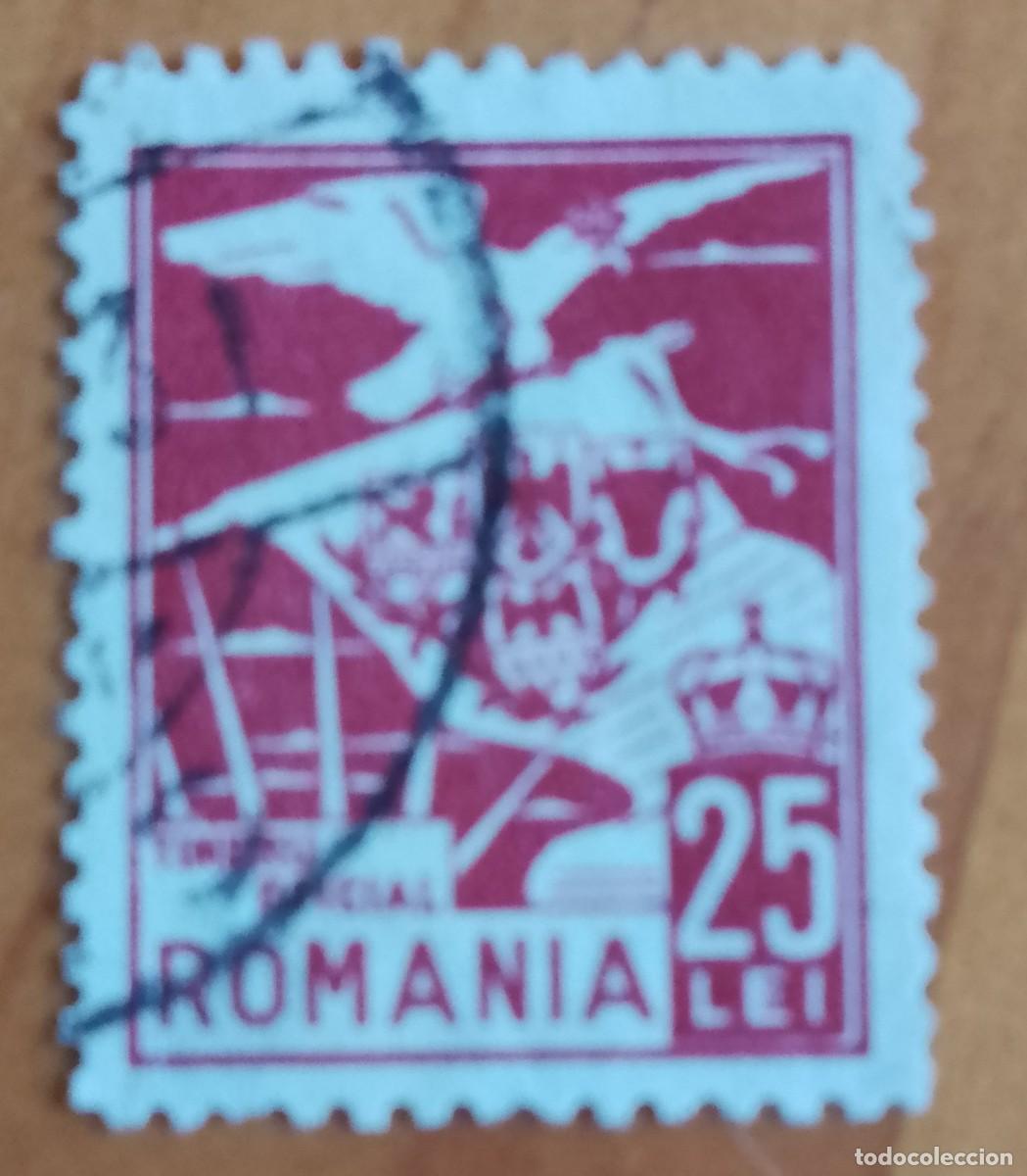 Sellos: 25 BANI - A&Ntilde;O 1930 - TINBRU OFICIAL, TIMBRE.