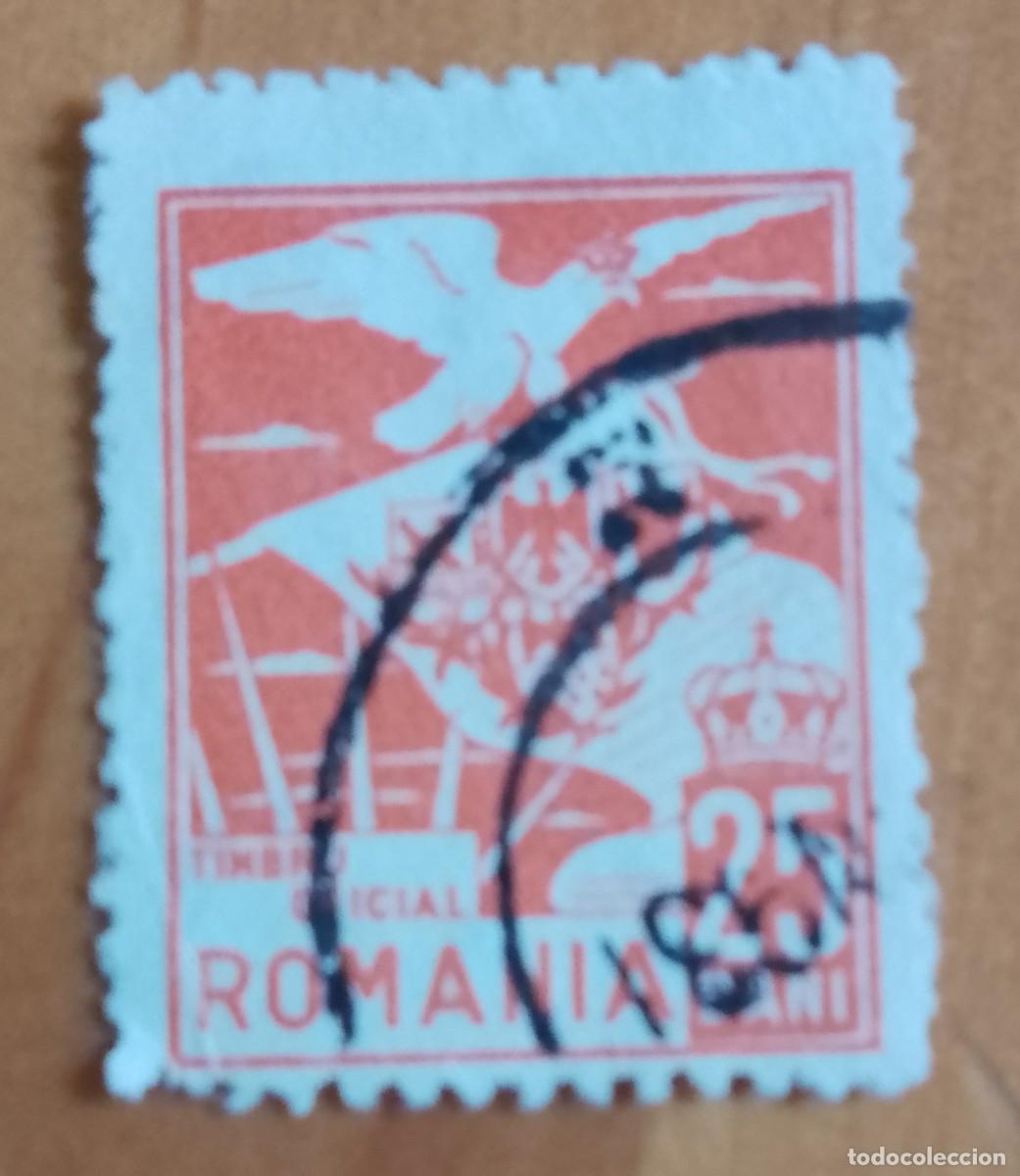 Sellos: 25 BANI - A&Ntilde;O 1930 - TINBRU OFICIAL, TIMBRE.