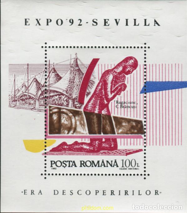 Sellos: 234385 MNH RUMANIA 1992 EXPO 92. EXPOSICION UNIVERSAL DE SEVILLA