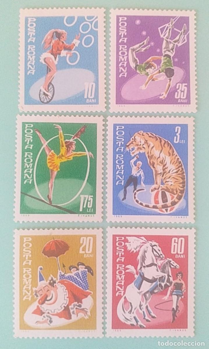 Sellos: Sellos Rumania 1969 2480/85 Circo 6v. Nuevos