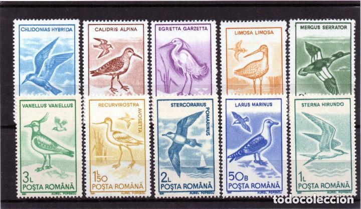 Sellos: Rumania 1991 Ivert 3921/30 *** Fauna - Aves Diversas