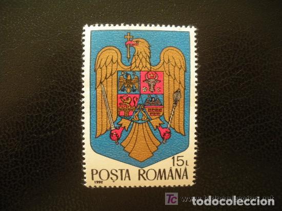 Sellos: Rumania 1992 Ivert 4040 *** Emblema de Rumania - Escudo