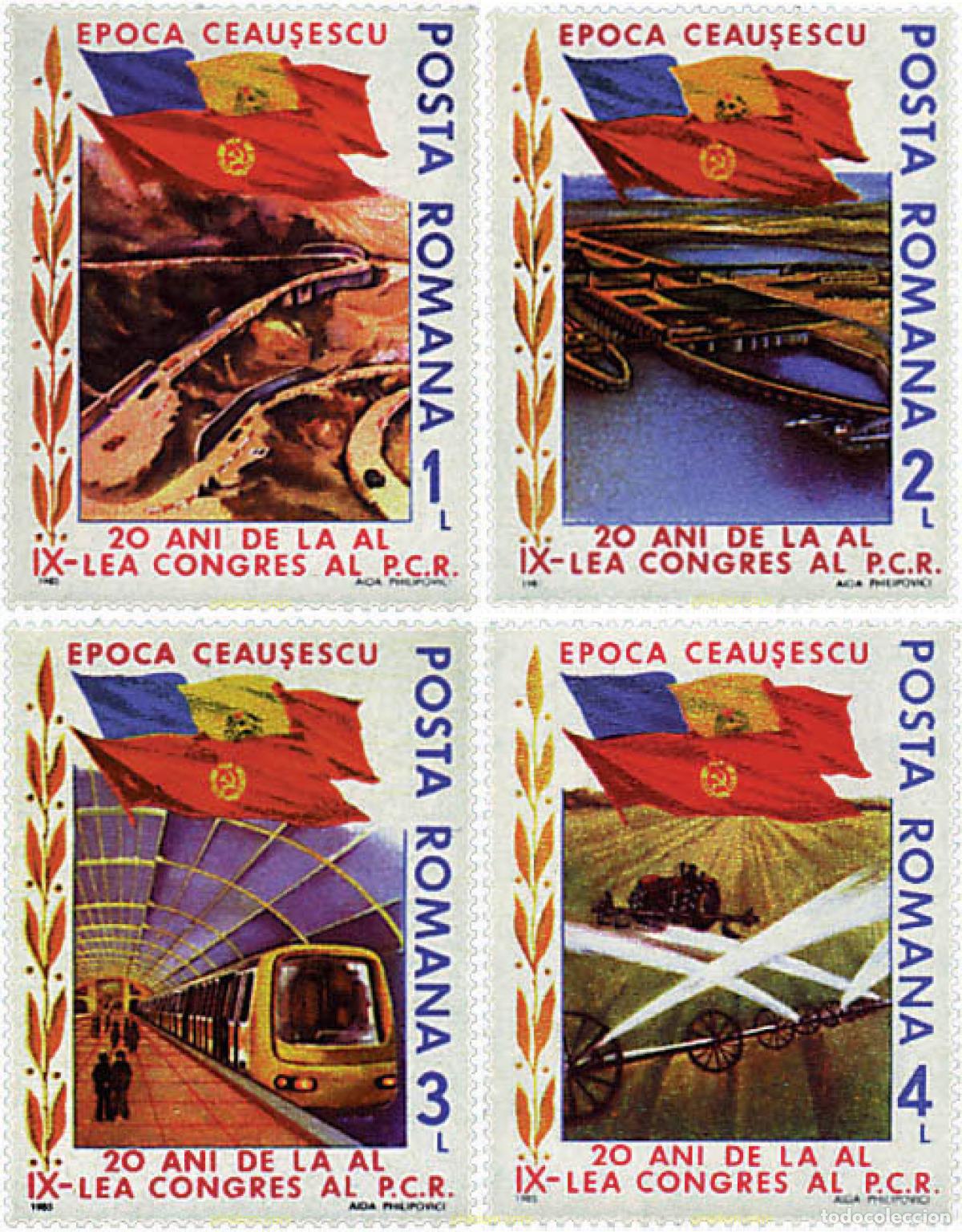 Sellos: 57490 MNH RUMANIA 1985 20 ANIVERSARIO DEL 9 CONGRESO DEL PARTIDO COMUNISTA RUMANO