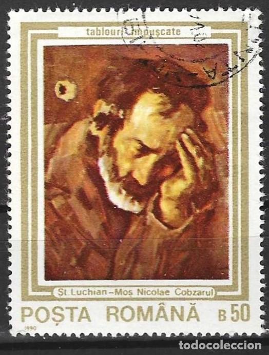 Sellos: Romania 1990 - Mi 4622 - YT 3909 - Cuadro de Stefane Luchian
