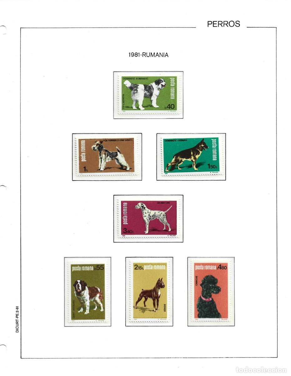 Sellos: Rumania 1981 - Dogs (1981) - Y&T 3313/3319 -Perros -(8)