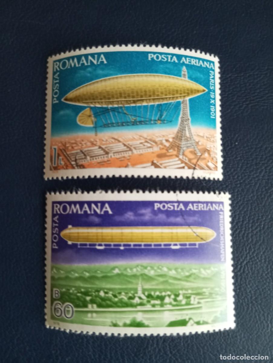 Sellos: RUMAN&Iacute;A, 1978, DIRIGIBLES
