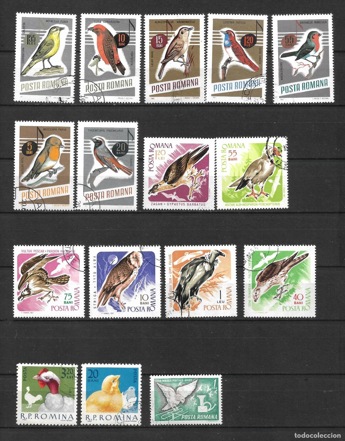 Sellos: rumania lote 16 sellos usados aves - 19/29