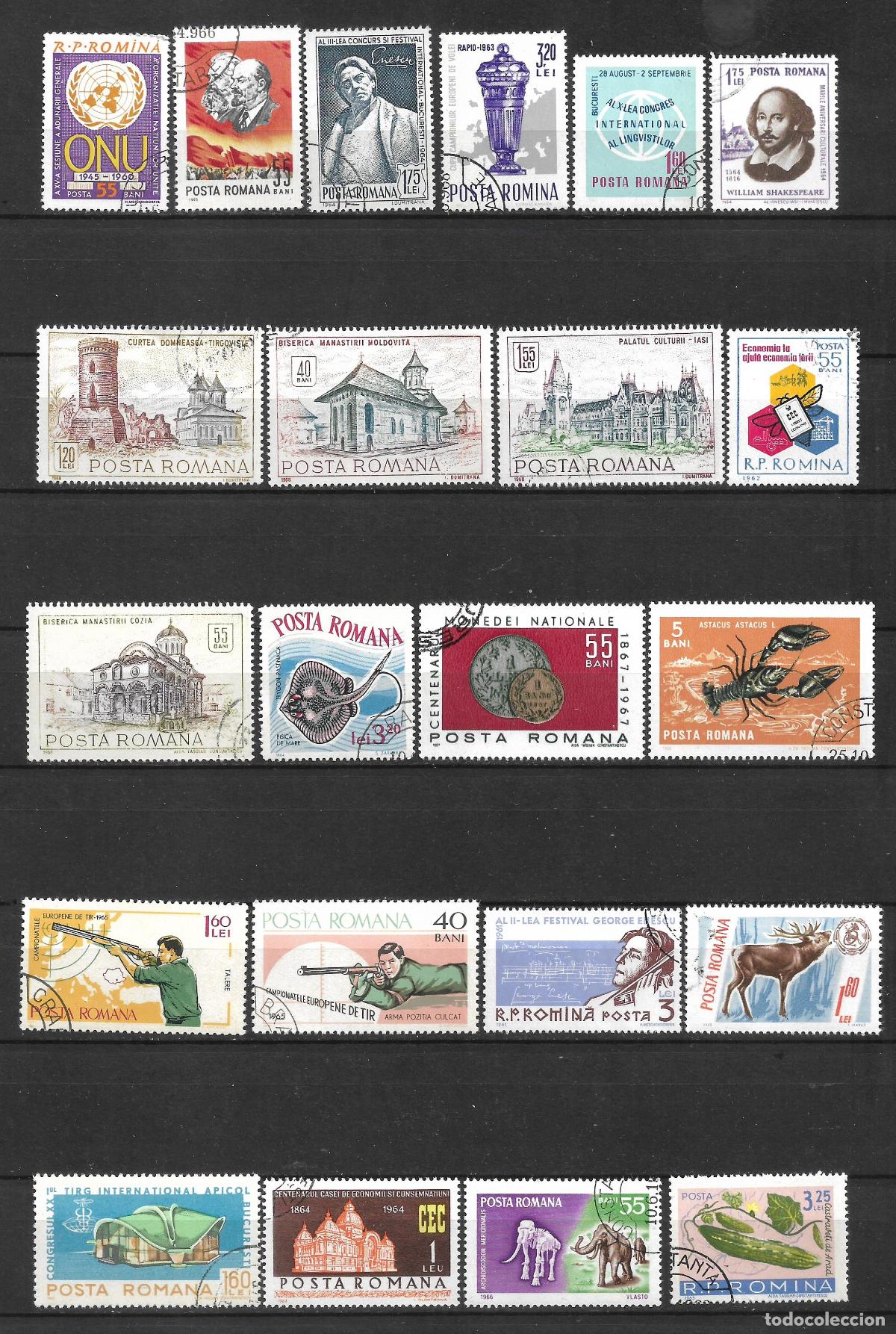 Sellos: rumania lote 23 sellos usados - 19/30