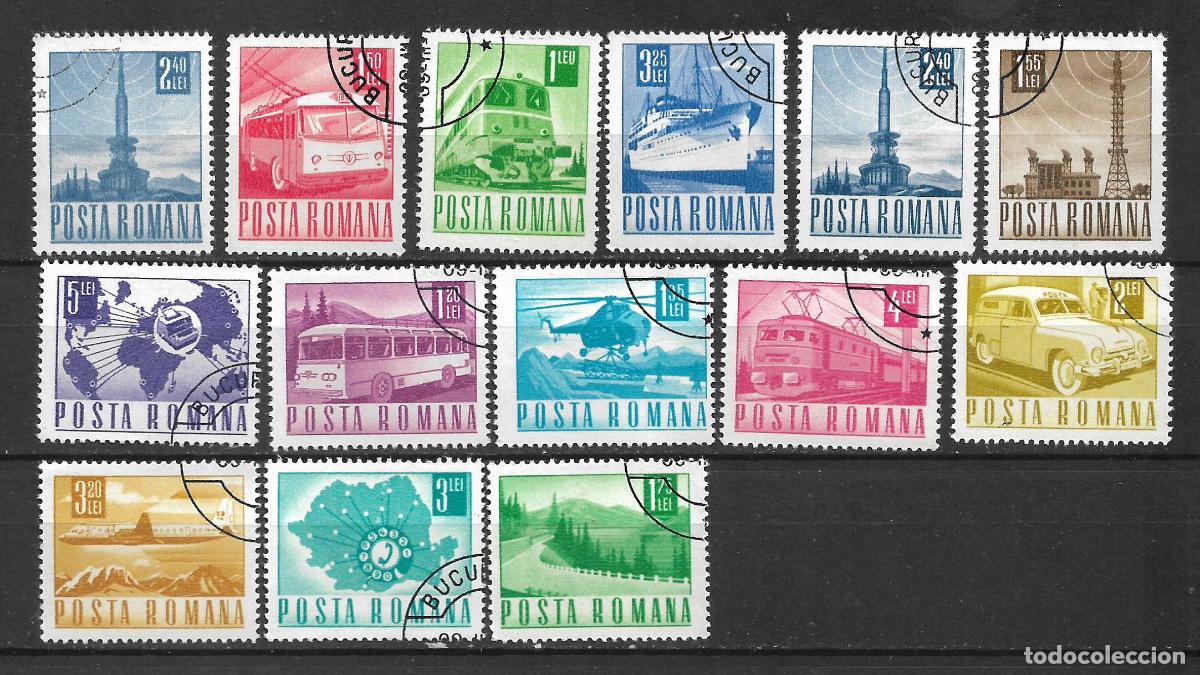 Sellos: rumania lote 14 sellos usados - 19/30