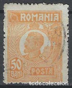 Sellos: RUMAN&Iacute;A 1920-22 - REY FERDINAND I, 50B NARANJA P&Aacute;LIDO - USADO