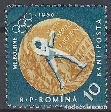 Sellos: RUMAN&Iacute;A 1956 - JJOO DE MELBOURNE - USADO