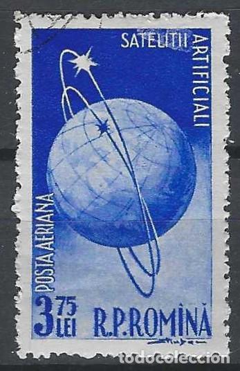 Sellos: RUMAN&Iacute;A 1957 - SAT&Eacute;LITES ARTIFICALES SOVI&Eacute;TICOS, A&Eacute;REO - USADO