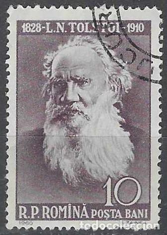 Sellos: RUMAN&Iacute;A 1960 - PERSONAJES, LEO TOLSTOY - USADO