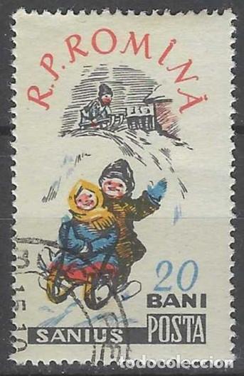 Sellos: RUMAN&Iacute;A 1960 - NI&Ntilde;OS Y DEPORTE - USADO