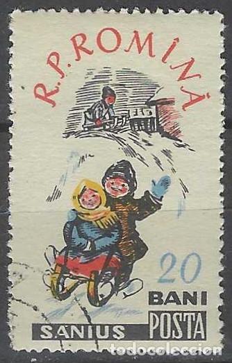 Sellos: RUMAN&Iacute;A 1960 - NI&Ntilde;OS Y DEPORTE - USADO