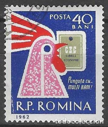 Sellos: RUMAN&Iacute;A 1962 - D&Iacute;A DEL AHORRO - USADO