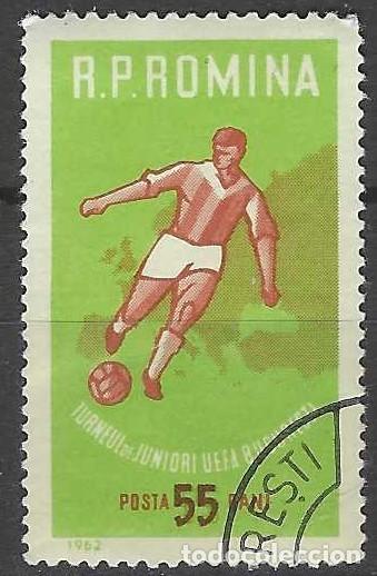 Sellos: RUMAN&Iacute;A 1962 - CAMPEONATO EUROPEO DE F&Ugrave;LTBOL JUNIOR DE LA FIFA - USADO