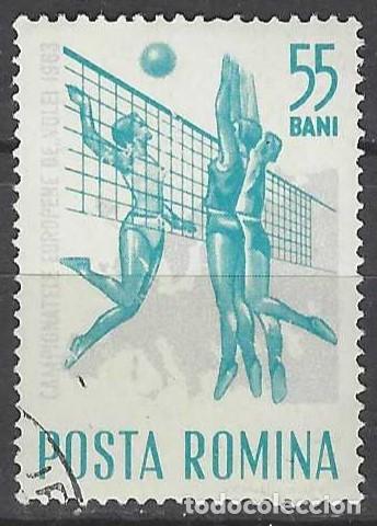Briefmarken: RUMAN&Iacute;A 1963 - DEPORTES, VOLEIBOL - USADO