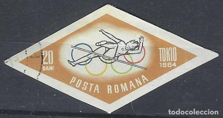 Briefmarken: RUMAN&Iacute;A 1964 - JJOO DE TOKIO - USADO SIN DENTAR