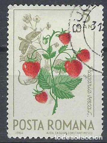 Sellos: RUMAN&Iacute;A 1964 - FRUTOS DEL BOSQUE - USADO
