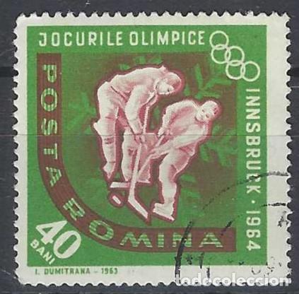Sellos: RUMAN&Iacute;A 1963 - JJOO DE INNSBRUCK - USADO