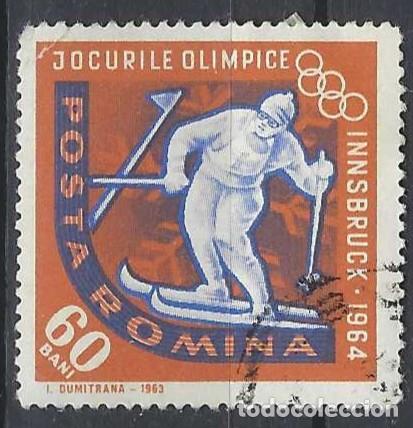 Sellos: RUMAN&Iacute;A 1963 - JJOO DE INNSBRUCK - USADO