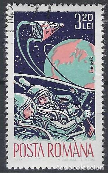 Sellos: RUMAN&Iacute;A 1965 - ESPACIO - USADO
