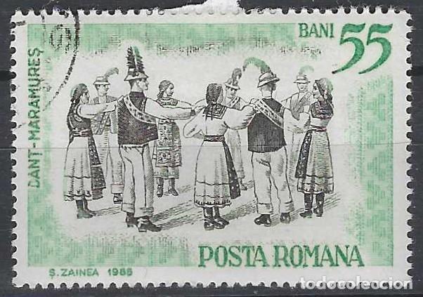 Sellos: RUMAN&Iacute;A 1966 - DANZAS FOLKL&Oacute;RICAS - USADO
