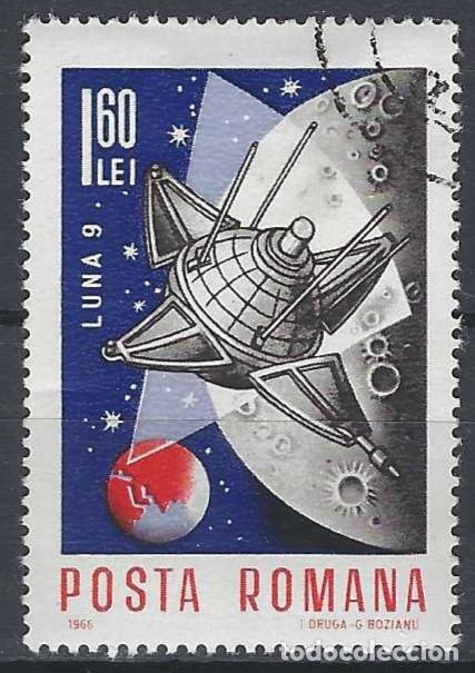 Sellos: RUMAN&Iacute;A 1966 - ESPACIO - USADO
